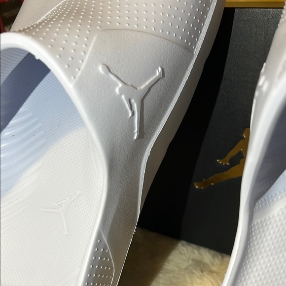 Jordan POST SLIDE White Sandals Contoured Comfort Slip-On NIB Size 8 main image 14